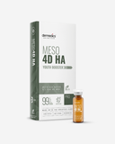 Meso HA 4D – plano aproximado da ampola, concentrado em ampola de mesoterapia Dermedics, uso profissional em salão