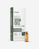 Meso STEM CELL – plano aproximado da ampola, concentrado em ampola de mesoterapia Dermedics, uso profissional em salão